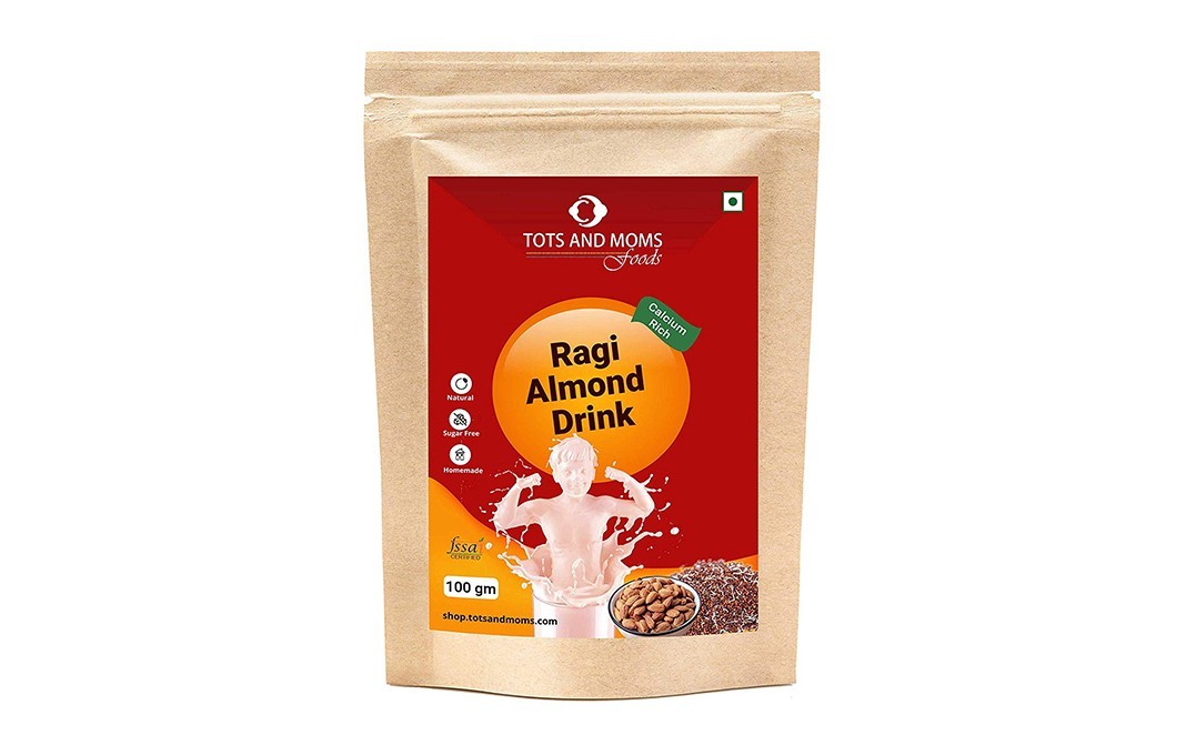 Tots And Moms Foods Ragi Almond Drink    Pack  100 grams